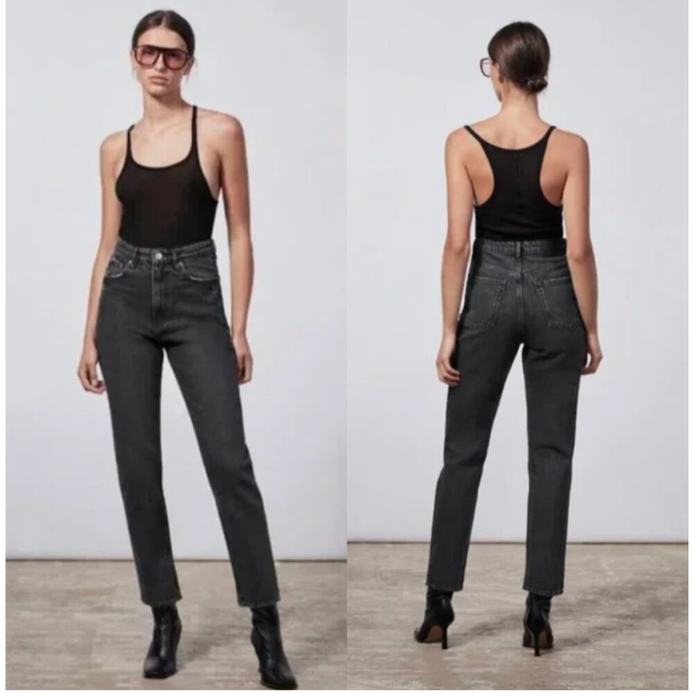 Zara NWT The 90's Mom Fit High Waist Jeans size 4